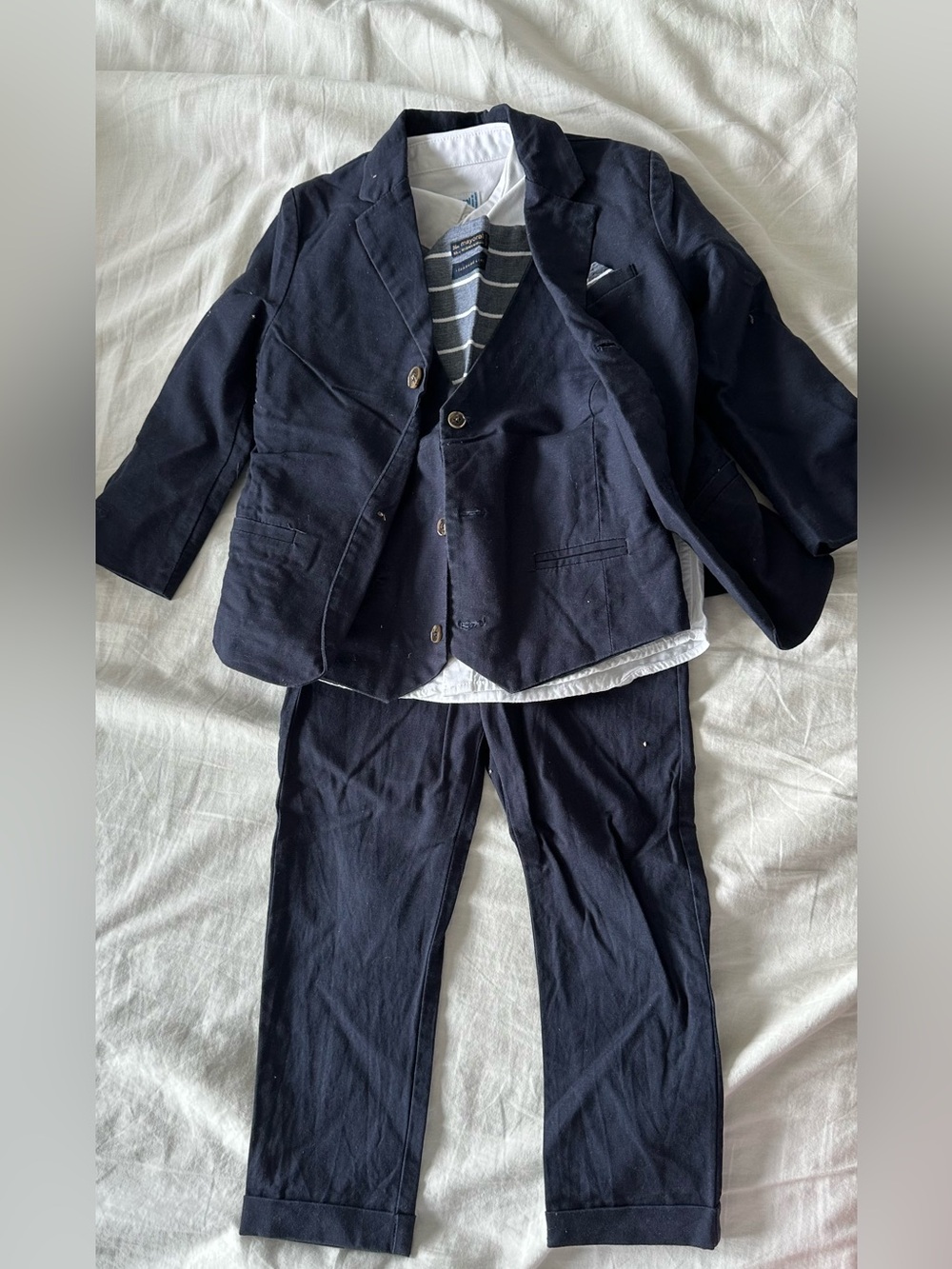 Baby boy 2T 3T 4 pieces suits set